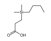 3-[butyl(dimethyl)silyl]propanoic acid Structure