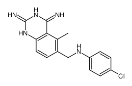 6-[(4-chloroanilino)methyl]-5-methylquinazoline-2,4-diamine Structure