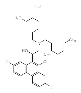 1-(2,7-dichloro-10-methoxy-phenanthren-9-yl)-2-(diheptylamino)ethanol结构式