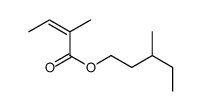 (Z)-2-甲基-2-丁烯酸-3-甲戊酯结构式