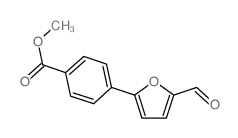 4-(5-甲酰基-2-呋喃基)苯甲酸甲酯结构式