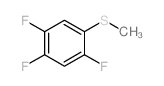 2,4,5-三氟硫代苯甲醚结构式