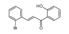 3-(2-bromophenyl)-1-(2-hydroxyphenyl)prop-2-en-1-one结构式