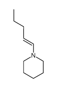 trans-1-N-piperidino-1-pentene结构式