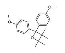 1,1-Bis(4-methoxyphenyl)-2,2,3,3-tetramethyl-1,3-epoxypropane Structure