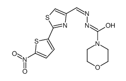 N-[[2-(5-nitrothiophen-2-yl)-1,3-thiazol-4-yl]methylideneamino]morpholine-4-carboxamide Structure
