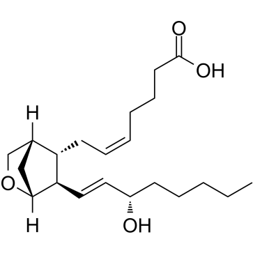 9,11-二脱氧基-9α,11α-亚甲基环氧前列腺素 F2α溶液结构式
