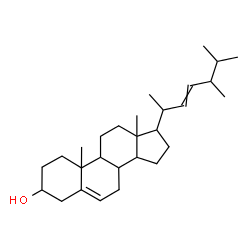 ergosta-5,22(Z)-dien-3beta-ol Structure