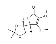 2,3-O-bis-methyl-5,6-O-isopropylidene-L-ascorbic acid Structure