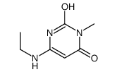 6-(ethylamino)-3-methyl-1H-pyrimidine-2,4-dione结构式