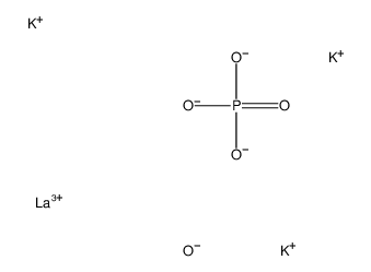lanthanum tripotassium bis(phosphate) Structure