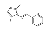 N-(2,5-dimethylpyrrol-1-yl)-1-pyridin-2-ylethanimine Structure