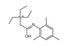 triethyl-[2-oxo-2-(2,4,6-trimethylanilino)ethyl]azanium Structure