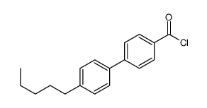 p-Pentylbiphenyl-p'-carbonyl chloride结构式