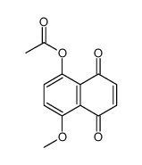 (4-methoxy-5,8-dioxonaphthalen-1-yl) acetate Structure