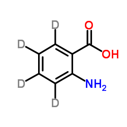 邻氨基苯甲酸-D4结构式