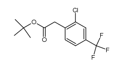 2-chloro-4-(trifluoromethyl)phenylacetic acid tert-butyl-ester Structure