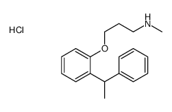 N-methyl-3-[2-(1-phenylethyl)phenoxy]propan-1-amine,hydrochloride Structure