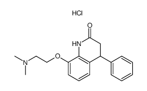 8-[2-(Dimethylamino)ethoxy]-3,4-dihydro-4-phenyl-2 (1H)-quinolinone, hydrochloride结构式