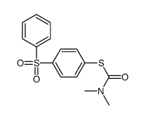 S-[4-(benzenesulfonyl)phenyl] N,N-dimethylcarbamothioate Structure