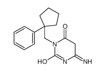 6-amino-3-[(1-phenylcyclopentyl)methyl]-5H-pyrimidine-2,4-dione结构式