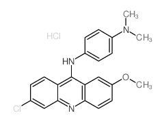 N-(6-chloro-2-methoxy-acridin-9-yl)-N,N-dimethyl-benzene-1,4-diamine Structure