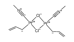 [Pt(σ-allyl)(methyl isocyanide)Cl]2结构式