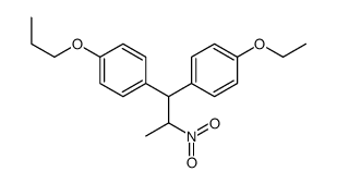 1-ethoxy-4-[2-nitro-1-(4-propoxyphenyl)propyl]benzene结构式