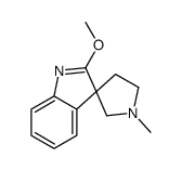 2-methoxy-1'-methylspiro[indole-3,3'-pyrrolidine]结构式