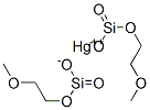 hydrogen [metasilicato(2-)-O](2-methoxyethyl)mercurate(1-) structure