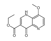 8-甲氧基-4-氧代-1,4-二氢-1,5-萘啶-3-羧酸乙酯结构式
