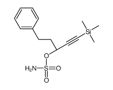 [(3S)-5-phenyl-1-trimethylsilylpent-1-yn-3-yl] sulfamate结构式