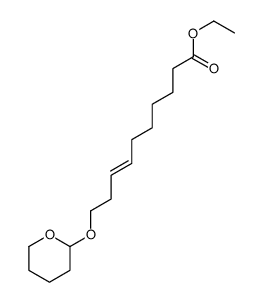 ethyl 10-(oxan-2-yloxy)dec-7-enoate结构式