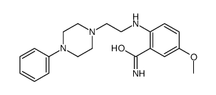 5-methoxy-2-[2-(4-phenylpiperazin-1-yl)ethylamino]benzamide Structure
