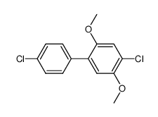 4,4'-dichloro-2,5-dimethoxy-biphenyl Structure