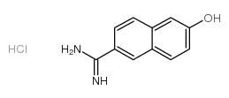 6-脒基-2-萘酚,盐酸盐结构式