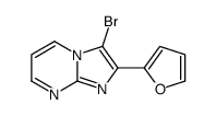 3-Bromo-2-(2-furyl)imidazo[1,2-a]pyrimidine结构式