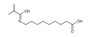 9-(2-methylprop-2-enoylamino)nonanoic acid Structure