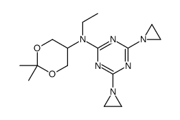 4,6-Di(aziridin-1-yl)-N-(5-ethyl-2,2-dimethyl-1,3-dioxan-5-yl)-1,3,5-triazin-2-amine Structure