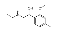 2-Isopropylamino-1-(2-methoxy-4-methyl-phenyl)-ethanol Structure