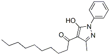 1-(5-Hydroxy-3-methyl-1-phenyl-1H-pyrazol-4-yl)-1-decanone结构式