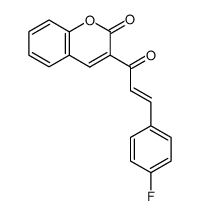 3-(3-(4-fluorophenyl)acryloyl)-2H-chromen-2-one结构式