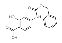 2-hydroxy-4-phenylmethoxycarbonylamino-benzoic acid结构式