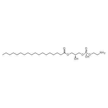 1-Stearoyl-2-Hydroxy-sn-Glycero-3-Phosphoethanolamine Structure