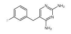 2,4-二氨基-5-(3-氟苄基)嘧啶结构式