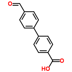 4'-甲酰基-[1,1'-联苯]-4-羧酸结构式
