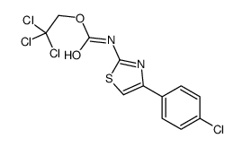 2,2,2-trichloroethyl N-[4-(4-chlorophenyl)-1,3-thiazol-2-yl]carbamate结构式