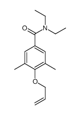 4-(Allyloxy)-N,N-diethyl-3,5-dimethylbenzamide结构式