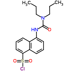 5-(3,3-DIPROPYL-UREIDO)-NAPHTHALENE-1-SULFONYL CHLORIDE结构式