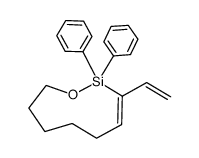 2,2-diphenyl-3-vinyl-2,5,6,7,8,9-hexahydro-[1,2]oxasilonine结构式